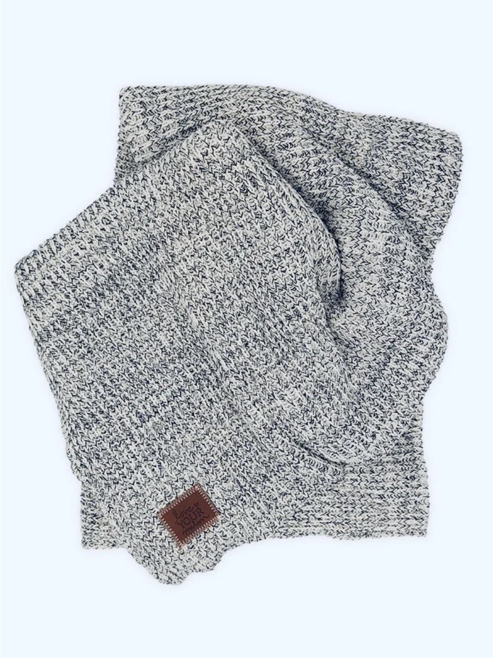 Love Your Melon Black Speckled 100% Cotton Blanket